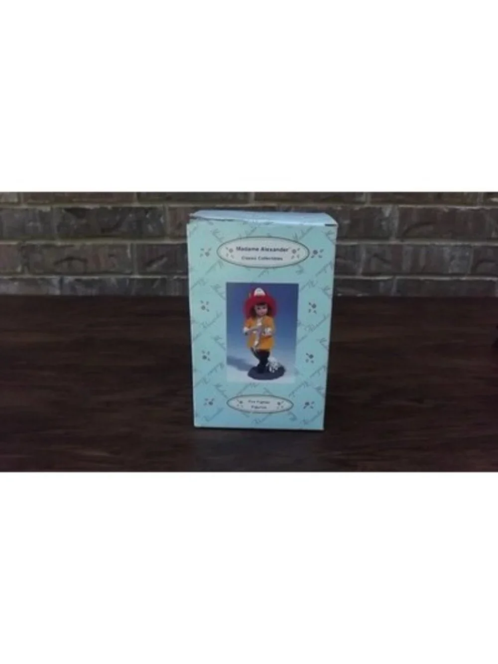 Vintage Madame Alexander Firefighter Girl Figurine Resin 2000 Dog Dalamation Y2K